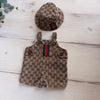 Newborn G overall and bucket hat set