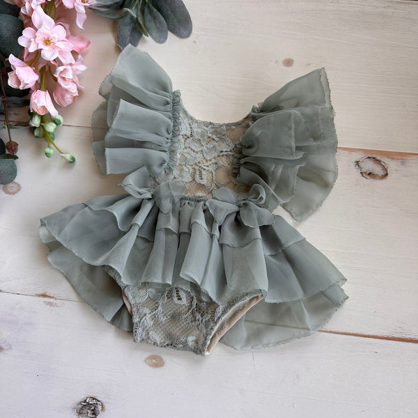 Sage Casa Ruffle Romper