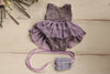 Lavender Newborn Ballerina Dress and Shoes