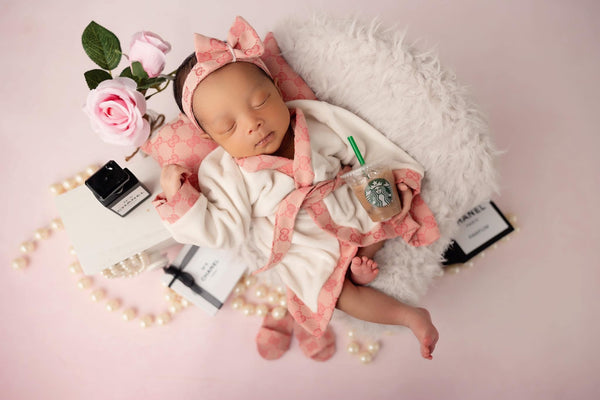 Newborn G Pink Robe