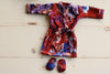 Floral Satin Robe Set
