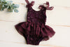 Plum Sequin Tie Dress