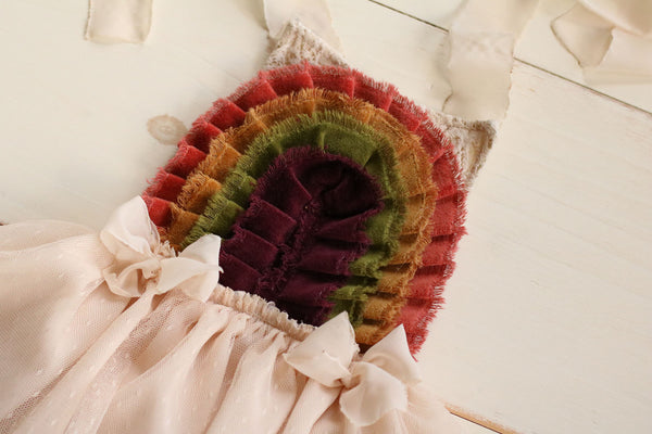 Sitter Fall Rainbow Dress