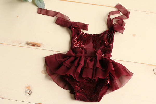 Garnet Shoulder Tie Dress