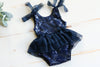 Navy Shoulder Tie Dress