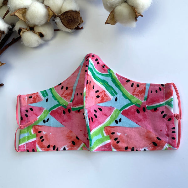 Re-Usable Face Mask w/ Hepa Filter - Watermelon - Willow Mint Props