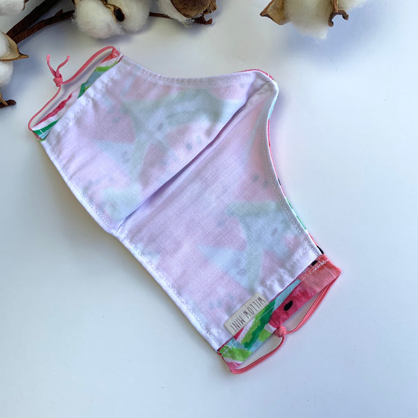 Re-Usable Face Mask w/ Hepa Filter - Watermelon - Willow Mint Props