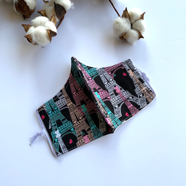 Re-Usable Face Mask w/ Hepa Filter - Paris - Willow Mint Props