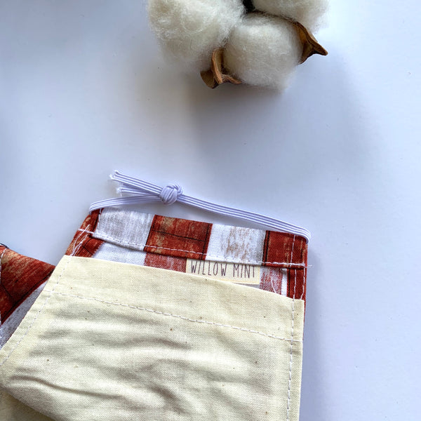 Re-Usable Face Mask w/ Hepa Filter - Stars & Stripes - Willow Mint Props