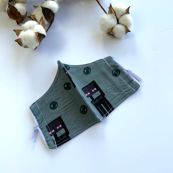 Re-Usable Face Mask w/ Hepa Filter - Minecraft - Willow Mint Props