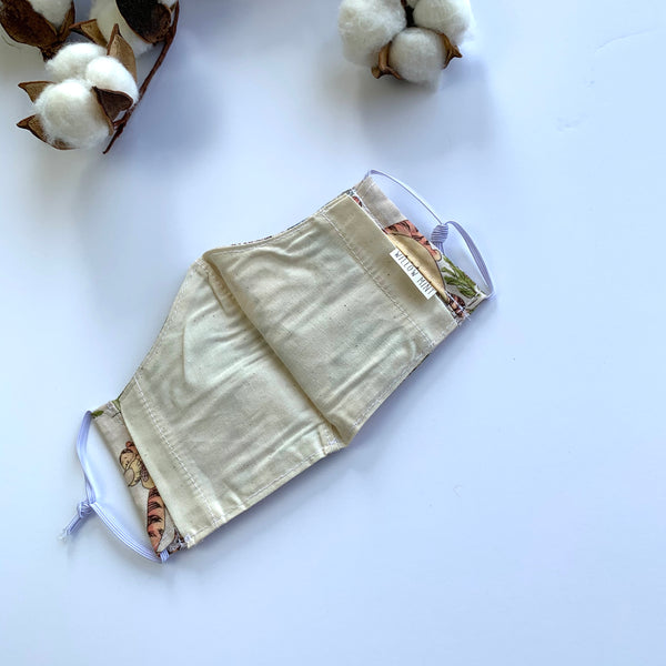 Re-Usable Face Mask w/ Hepa Filter - Winnie The Pooh - Willow Mint Props