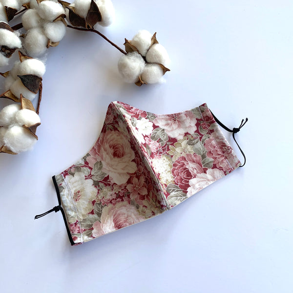 Metallic Floral Red - Willow Mint Props