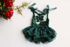 Winter Green Sequin Tie Romper