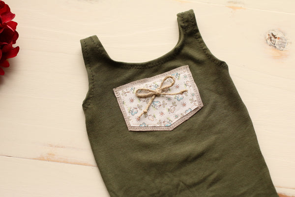 Fall Collection/ Newborn Chicky Jumper - Willow Mint Props