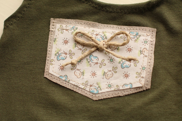 Fall Collection/ Newborn Chicky Jumper - Willow Mint Props