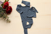 Fall Collection/ Newborn Pajama Set/ Denim