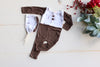 Brown Aspen Tree Romper and Bonnet