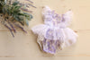 Lavender Butterfly Romper 6-12m