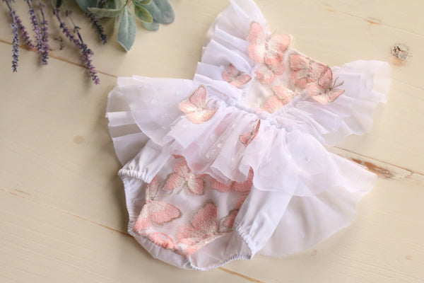 Pink Butterfly Romper