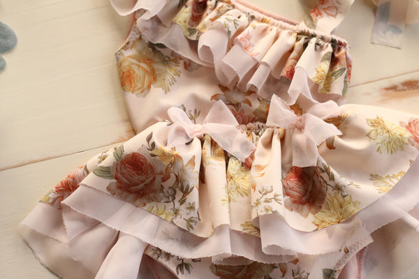 Floral Spring One Shoulder Dress 6-12m