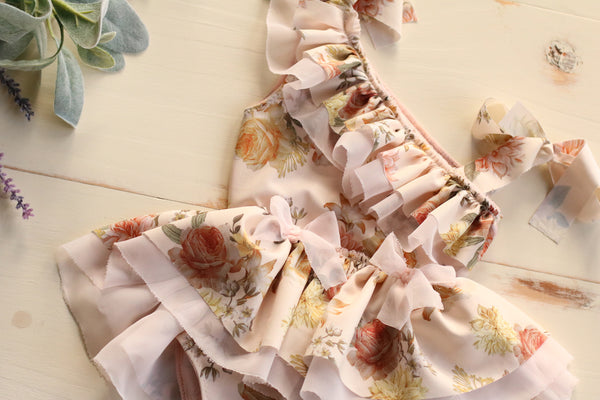 Floral Spring One Shoulder Dress 6-12m