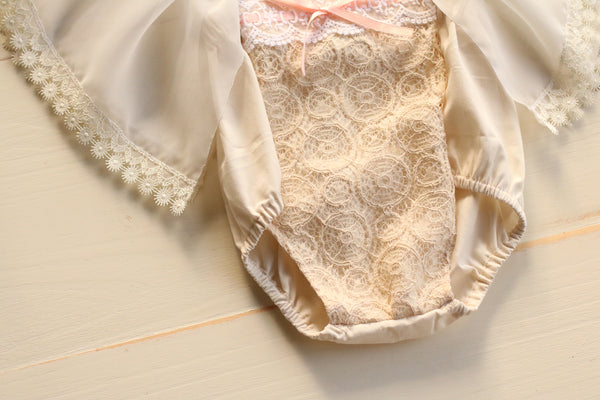 Boho Spring Pocket Romper 6-12m