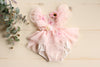 Pale Pink Floral Butterfly Romper 6-12m