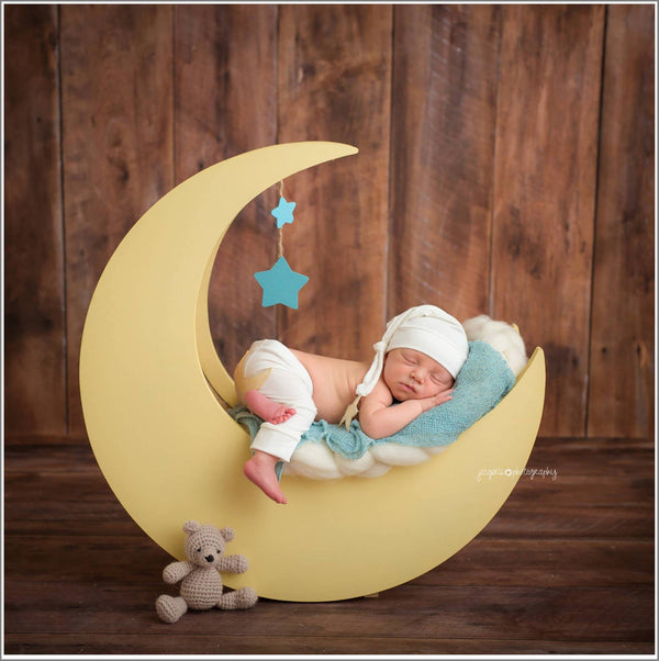 Knot Hat and Pant Set / Star and Moon - Willow Mint Props