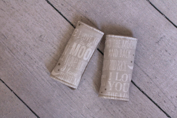 Reversible Car Seat Strap Covers/ Padded Strap Protectors - Willow Mint Props