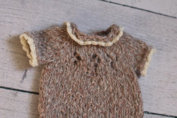 Alpaca Ruffle Romper / Alpaca Ruffle Onesie - Willow Mint Props