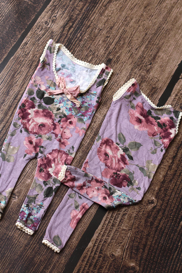 Purple Long Leg Romper - Willow Mint Props