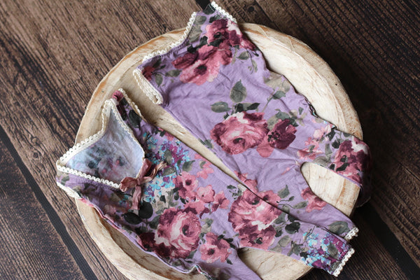 Purple Long Leg Romper - Willow Mint Props