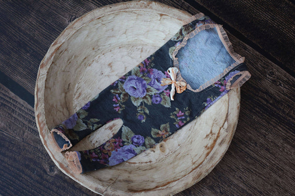 Long Leg Romper / Romper / Open Back Onesie - Willow Mint Props