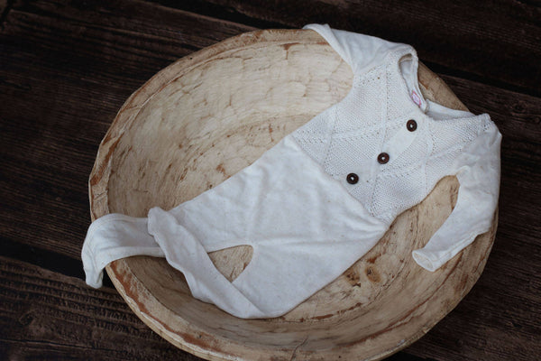 Pajama / Prop Set / Footie Romper - Willow Mint Props