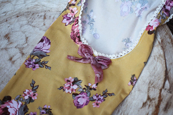 Long Leg Romper / Romper / Open Back Onesie - Willow Mint Props