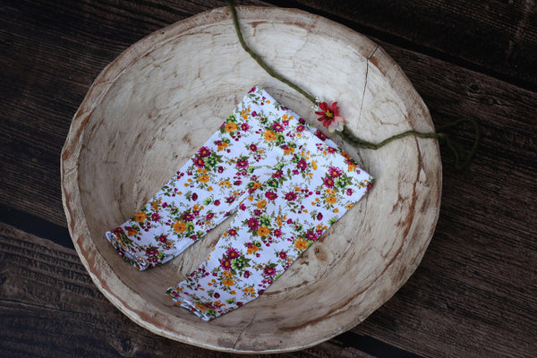 Tieback and Pant Set / Headband and Pant Set / Floral - Willow Mint Props