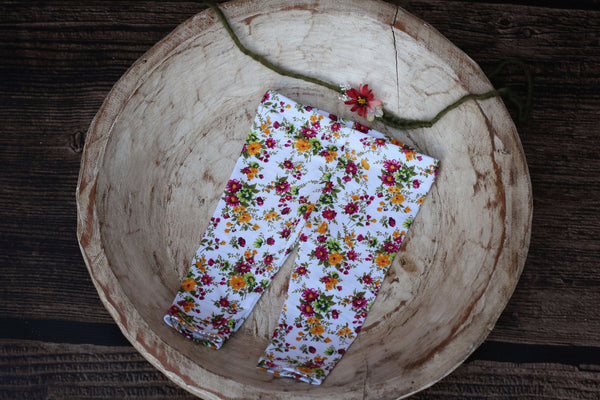 Tieback and Pant Set / Headband and Pant Set / Floral - Willow Mint Props