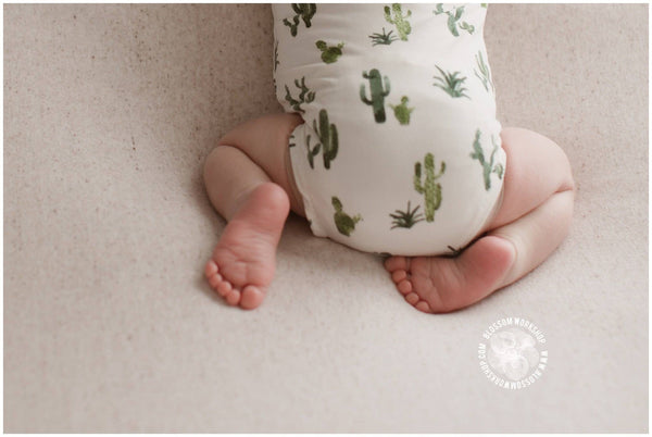 Knot Hat and Romper Set / Cactus Prop Set - Willow Mint Props