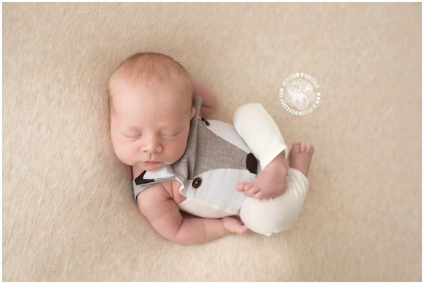 Fox Overall / Fox Romper/ Fox Prop / Baby Fox Onesie - Willow Mint Props