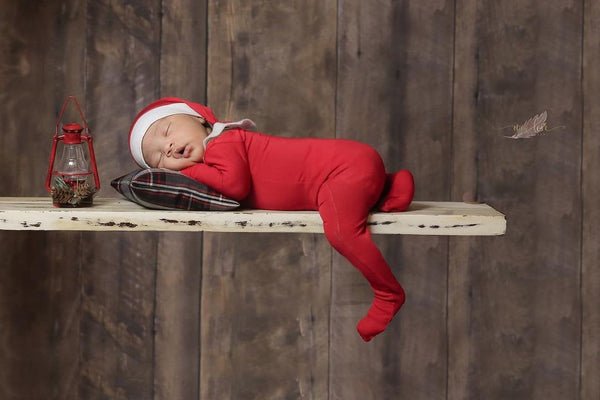 Elf Knot Hat and Pajama Set - Willow Mint Props