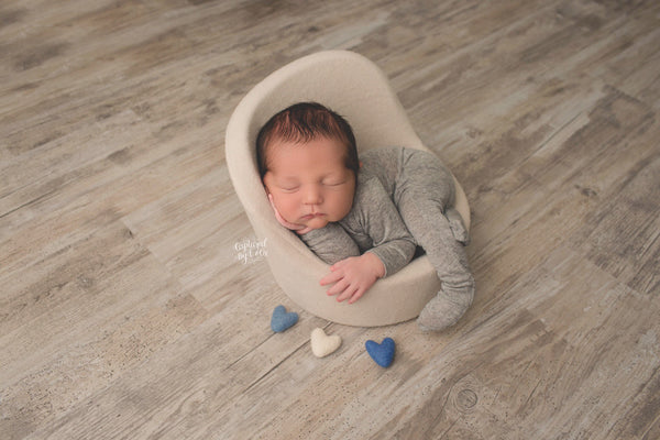 Knot Hat and Pajama Set - Willow Mint Props