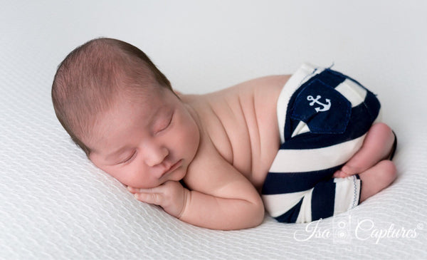 Knot Hat and Pant Set / Sailor - Willow Mint Props