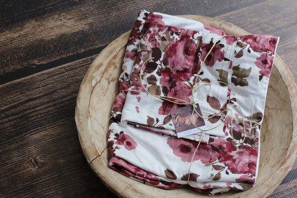 Floral Posing Fabric and Matching Wrap - Willow Mint Props