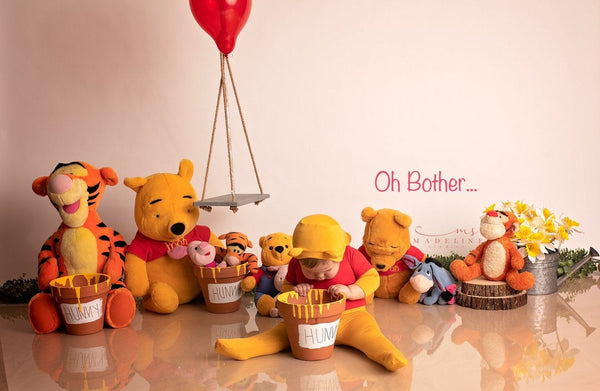 Bear Prop Set / Bear hat and Footie Romper/ Bear Pajama - Willow Mint Props