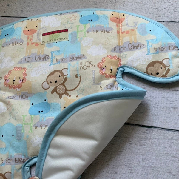 Waterproof Carseat or Stroller Pad, - Willow Mint Props