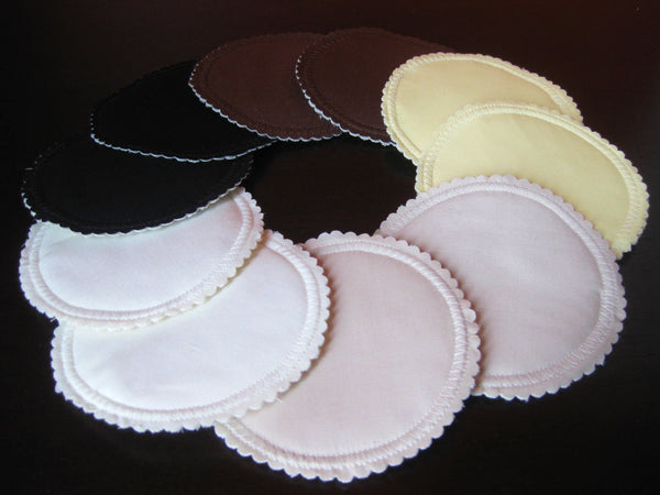 Organic Nursing Pads w Bamboo and PUL/ 10 pads/ - Willow Mint Props
