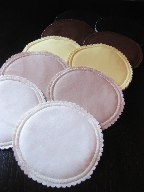 Organic Nursing Pads w Bamboo and PUL/ 10 pads/ - Willow Mint Props