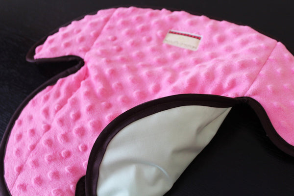 Waterproof Carseat or Stroller Pad, , Minky Pink - Willow Mint Props