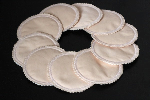 Organic Nursing Pads w Bamboo and PUL/ 10 pads/ - Willow Mint Props