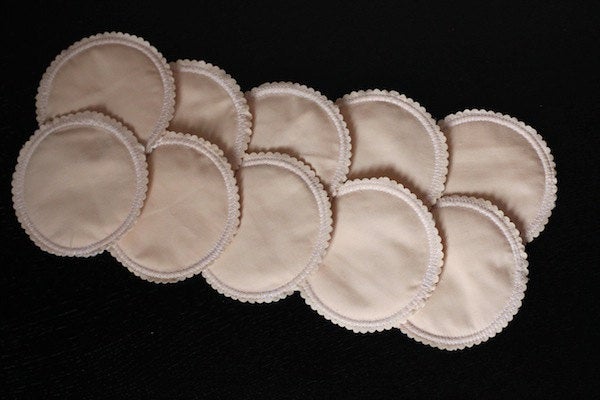 Organic Nursing Pads w Bamboo and PUL/ 10 pads/ - Willow Mint Props